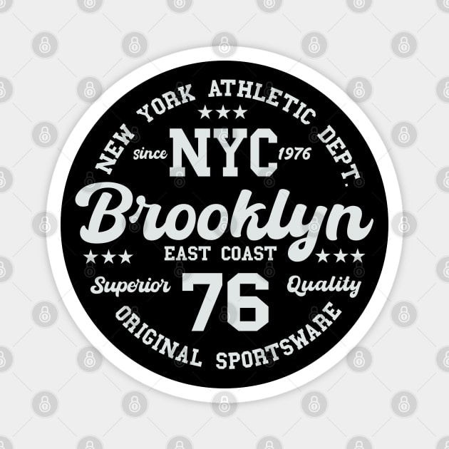 College Design New York Athletic Department Brooklyn NYC Original Sportsware Superiour Quality Magnet by ChrisPrintShop